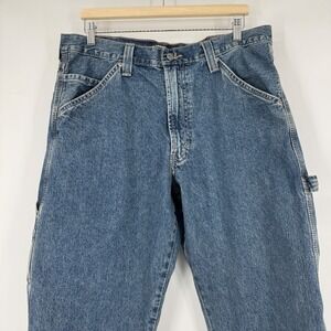 Levi Strauss Carpenter Jeans 36 Mens Blue Denim Work Pants Y2K